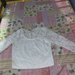 Lace crop top